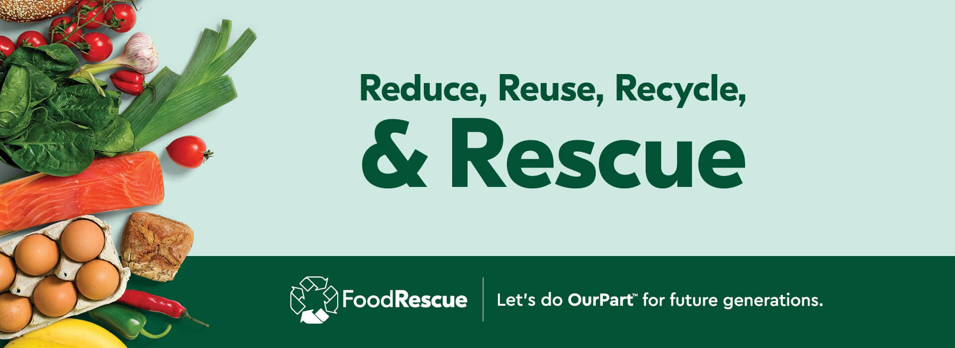 Reduce reuse recycle and rescue