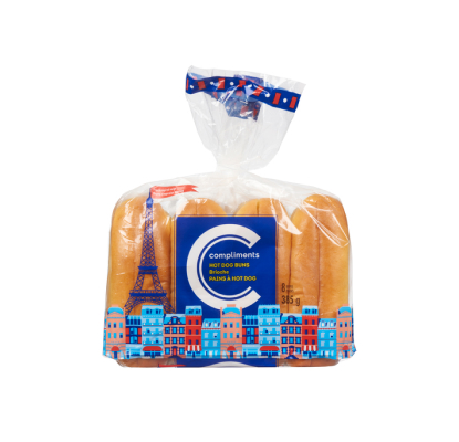 Compliments Brioche Hot Dog Buns 385 g