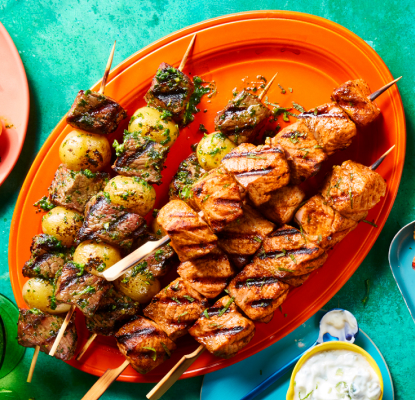 Go global with grilled skewers and kabobs